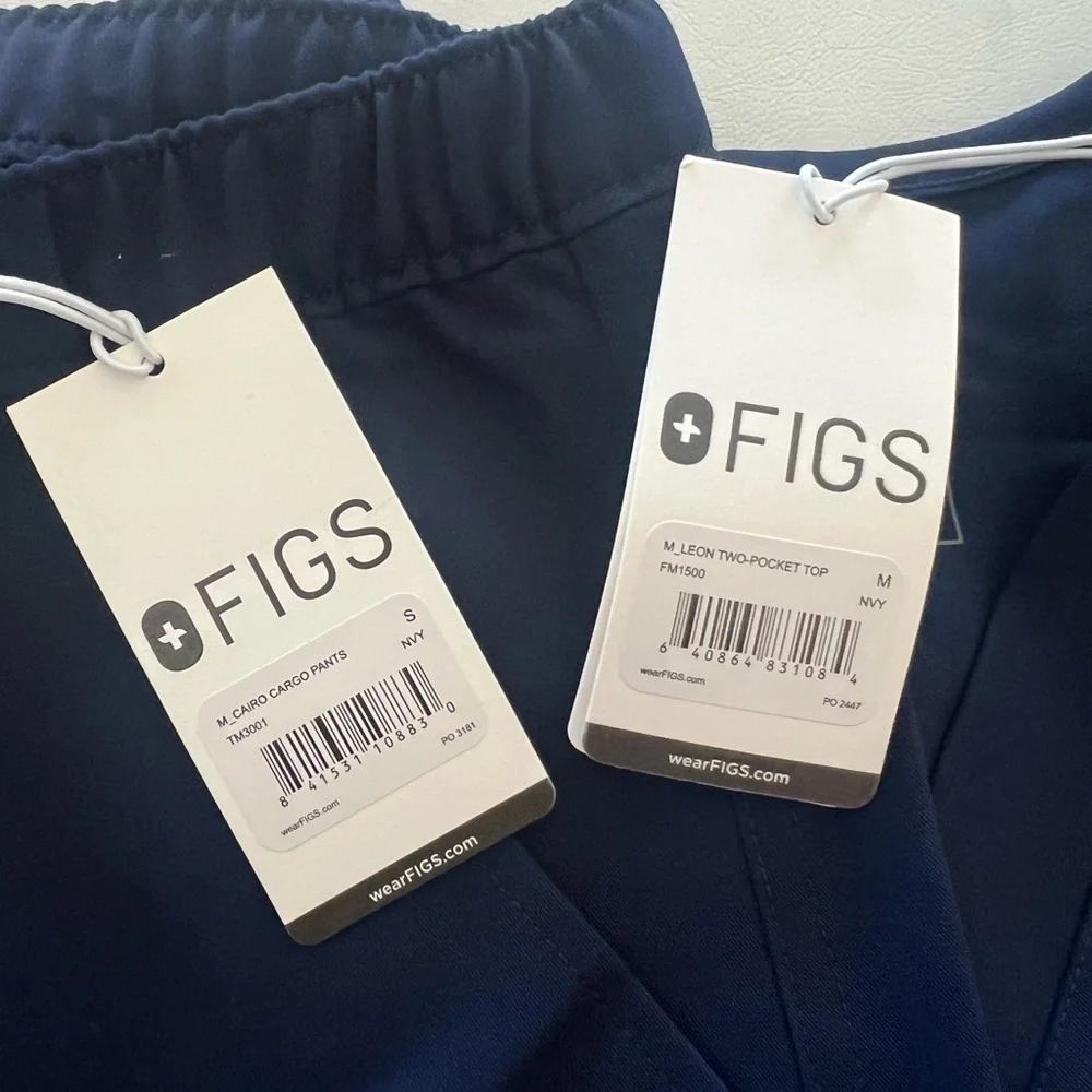 Figs men’s CAIRO CARGO PANTS sizes + LEON TWO-POCKET TOP size M MWT